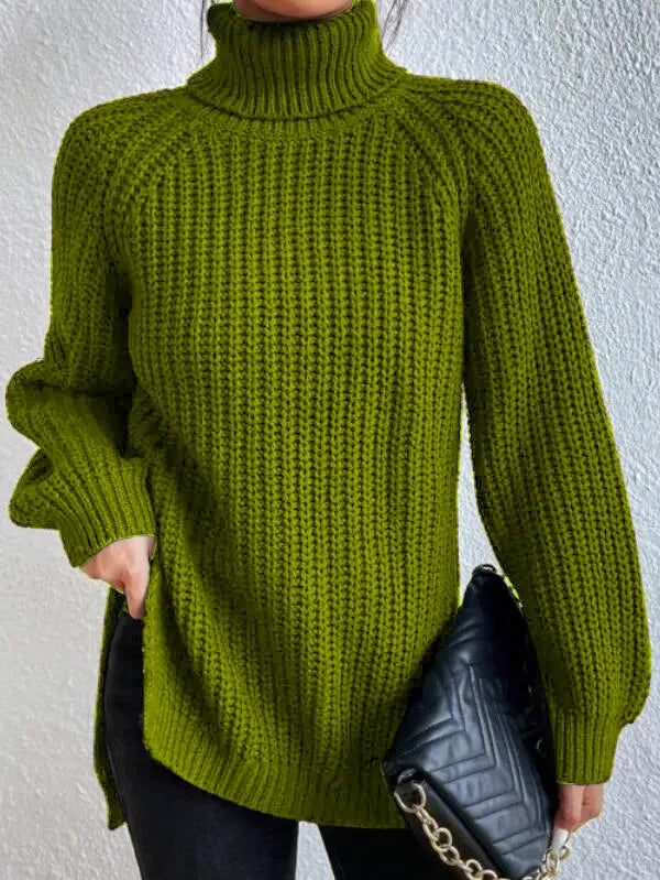 Kuscheliger Strick-Rollkragenpullover für Frauen