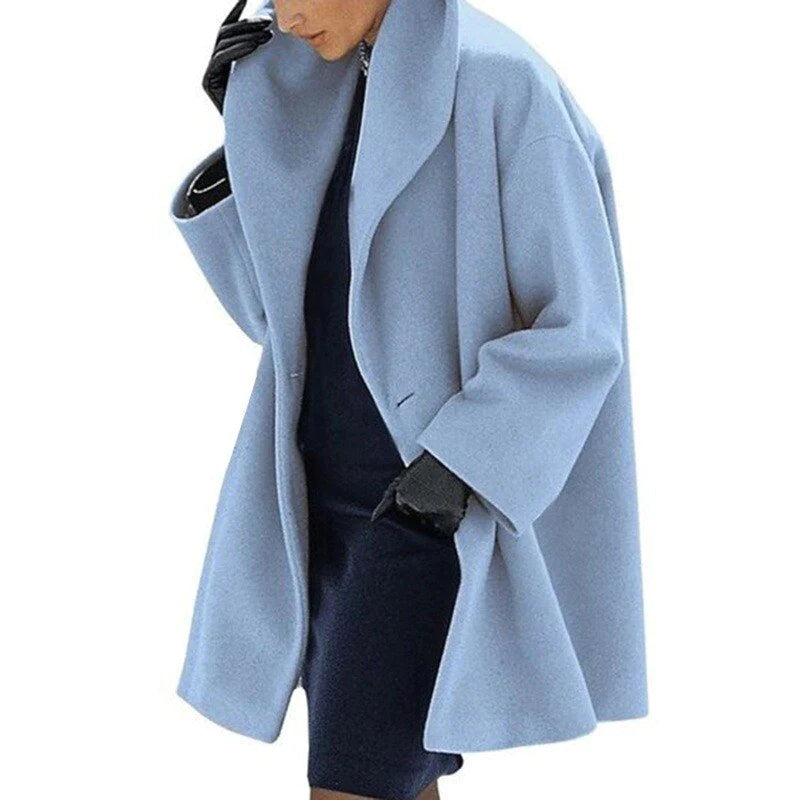 Lange Jacke mit Schalkragen für Damen