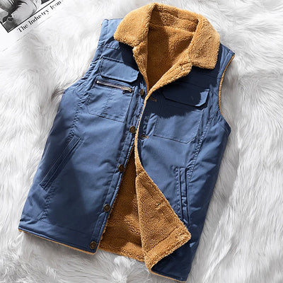 Warme Winterweste mit Taschen für Herren