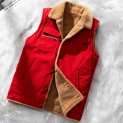 Warme Winterweste mit Taschen für Herren