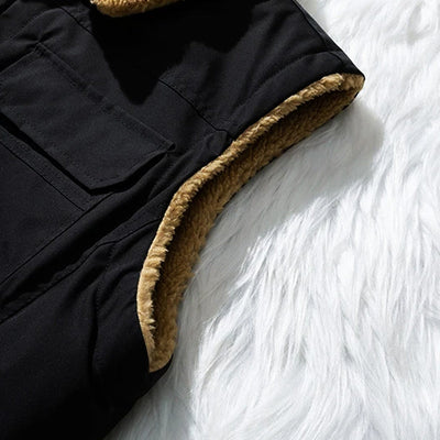 Warme Winterweste mit Taschen für Herren