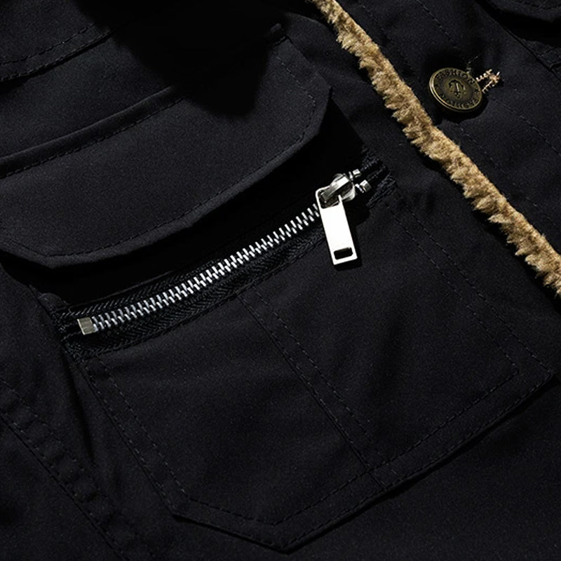 Warme Winterweste mit Taschen für Herren