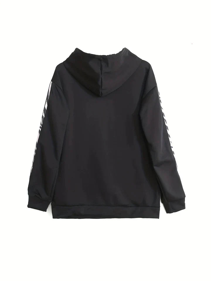 Trendiges Kapuzenpullover und Hosen Set für Damen