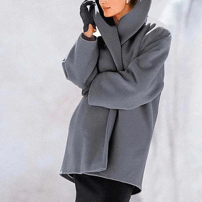 Lange Jacke mit Schalkragen für Damen