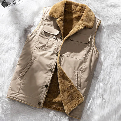 Warme Winterweste mit Taschen für Herren