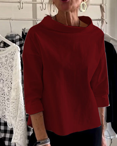 Aldona® | Elegante Damenbluse mit halben Ärmeln