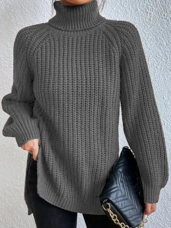 Kuscheliger Strick-Rollkragenpullover für Frauen