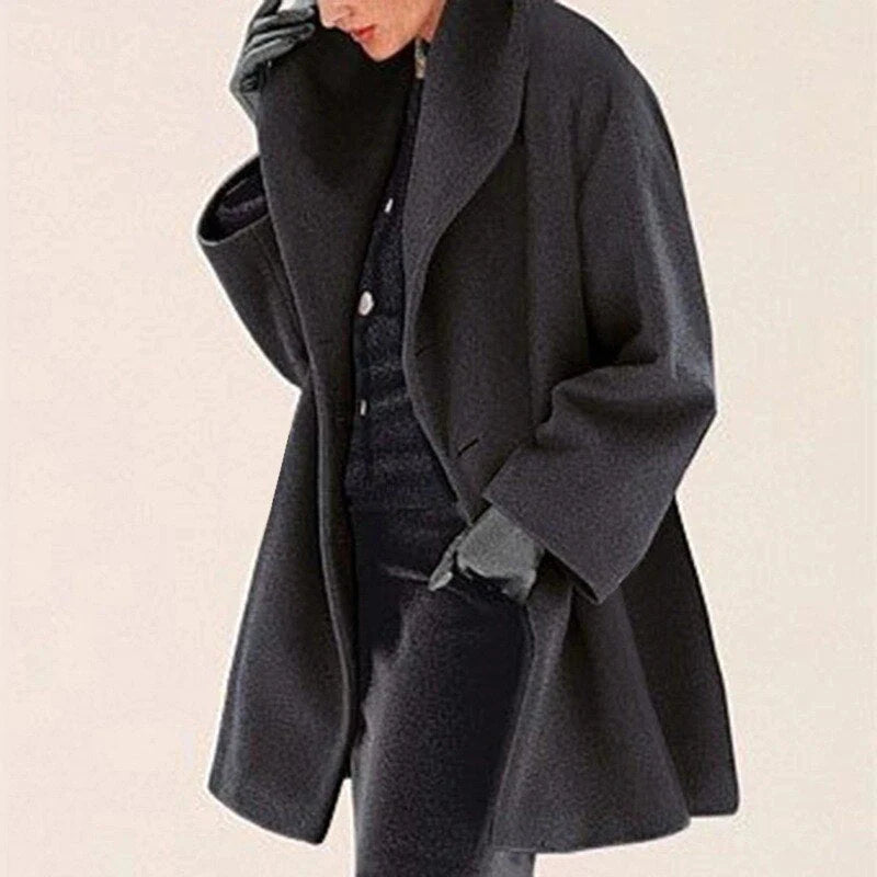 Lange Jacke mit Schalkragen für Damen