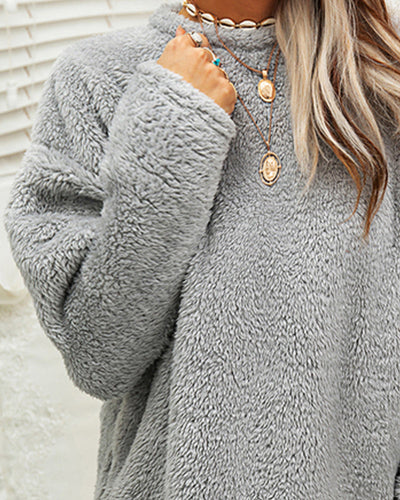 Gemütlicher Mockneck Longpullover für Frauen