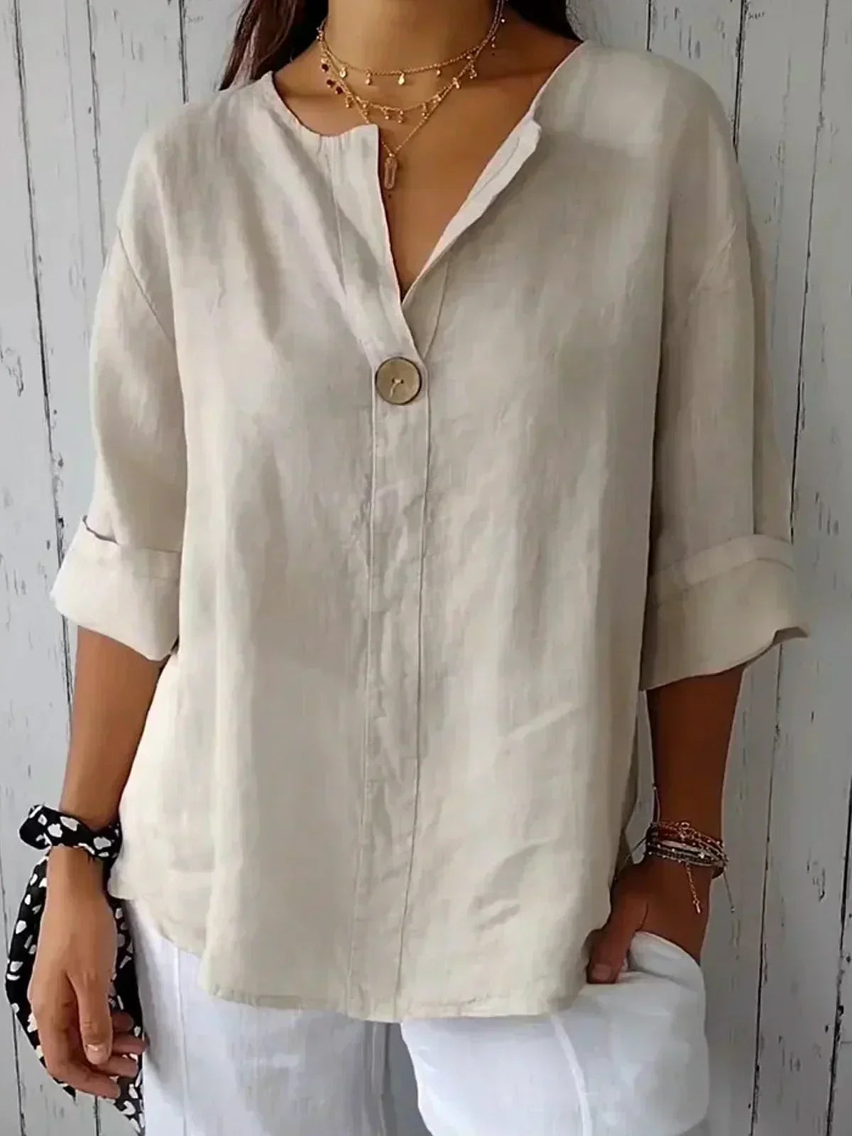 Anthea® | Lässige Bluse mit V-Ausschnitt