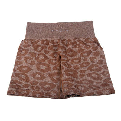 Sportliche Shorts | Hoher Bund & Animal-Muster | Aktiv & Trendbewusst
