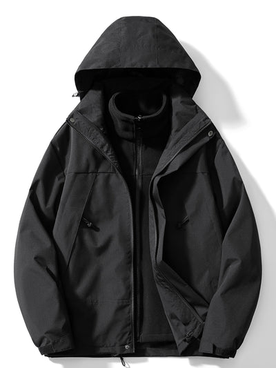 3 in 1 Winterjacke mit Kapuze für Damen