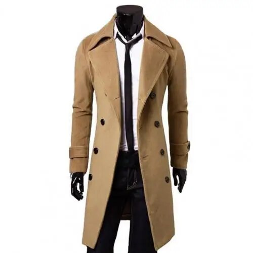 Zweireihiger Britischer Trenchcoat für Herren