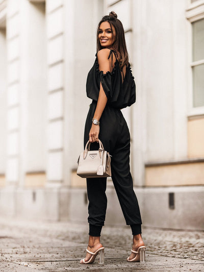 Audrey | Elegant Jumpsuit mit V-Ausschnitt