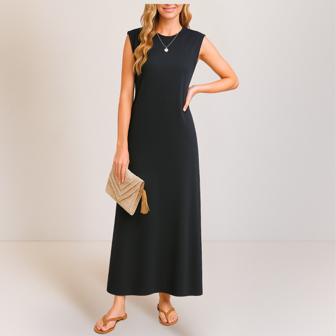 Emma™ | Elegantes langes Anti-Knitter-Kleid