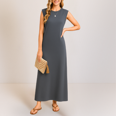 Emma™ | Elegantes langes Anti-Knitter-Kleid