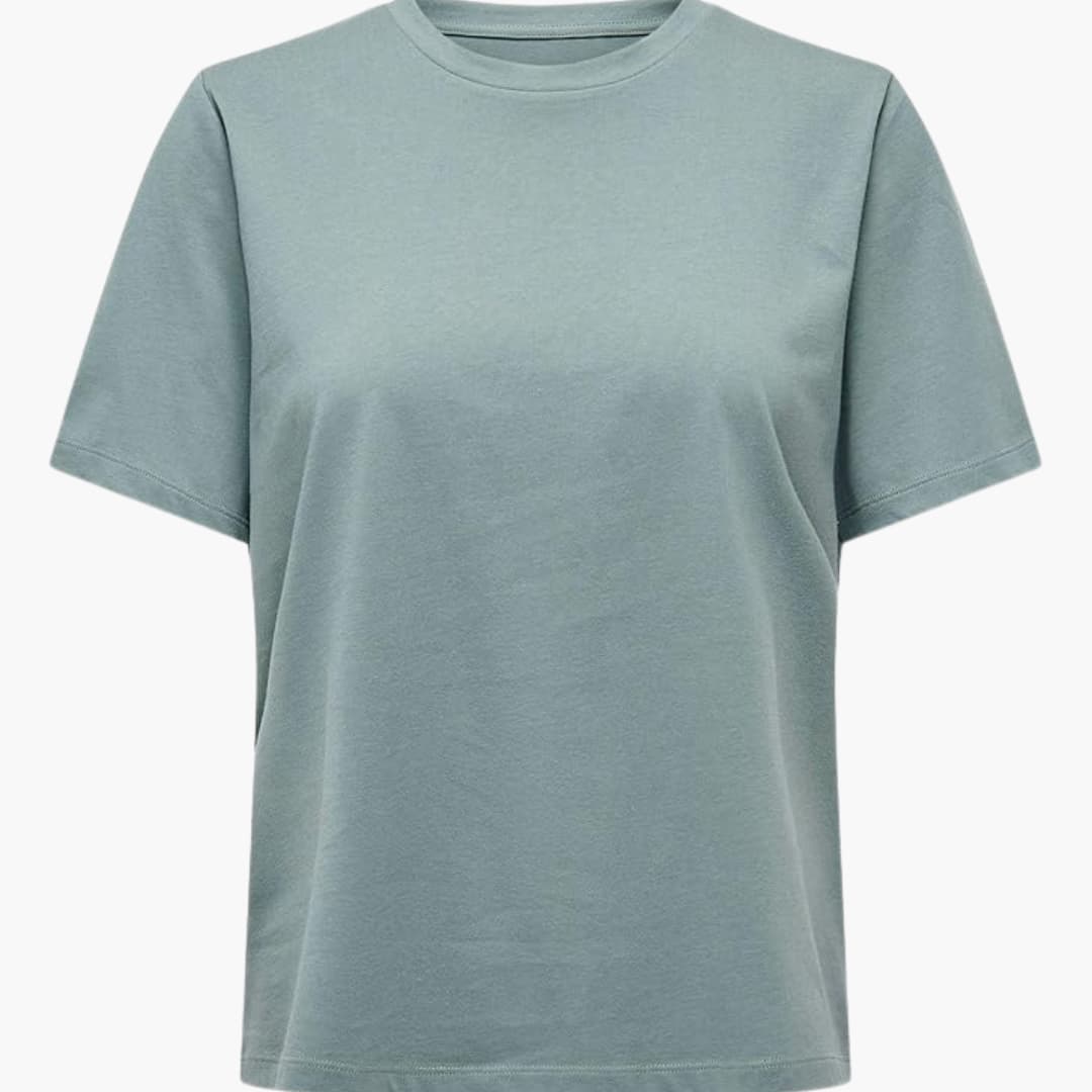 Damen T-Shirt mit Rundhals und kurzen Ärmeln aus Leichtstoff