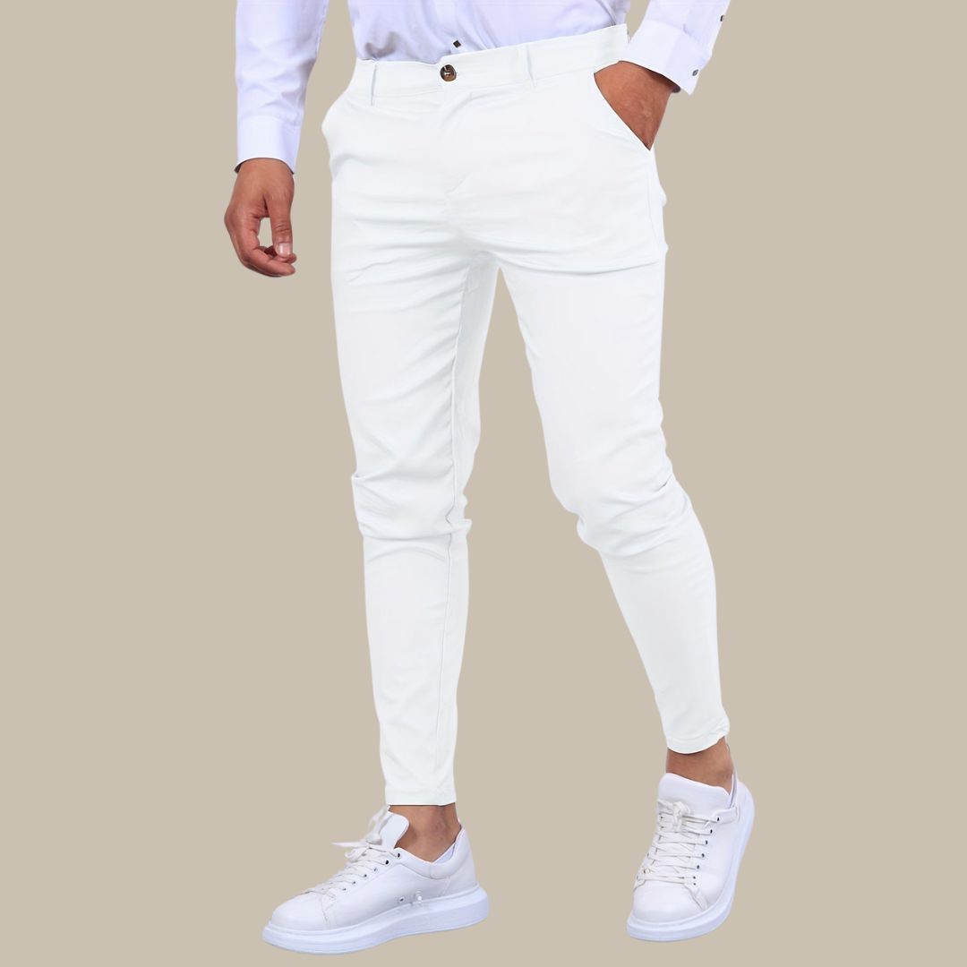Chinohose für Herren - Slim Fit Stretch-Hose für den Sommerurlaub