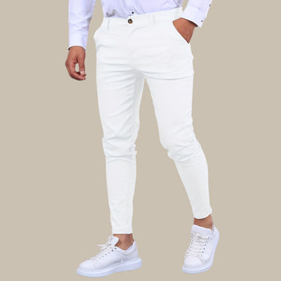 Chinohose für Herren - Slim Fit Stretch-Hose für den Sommerurlaub