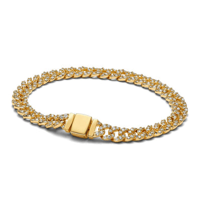Gold Pave Cuban Bracelet