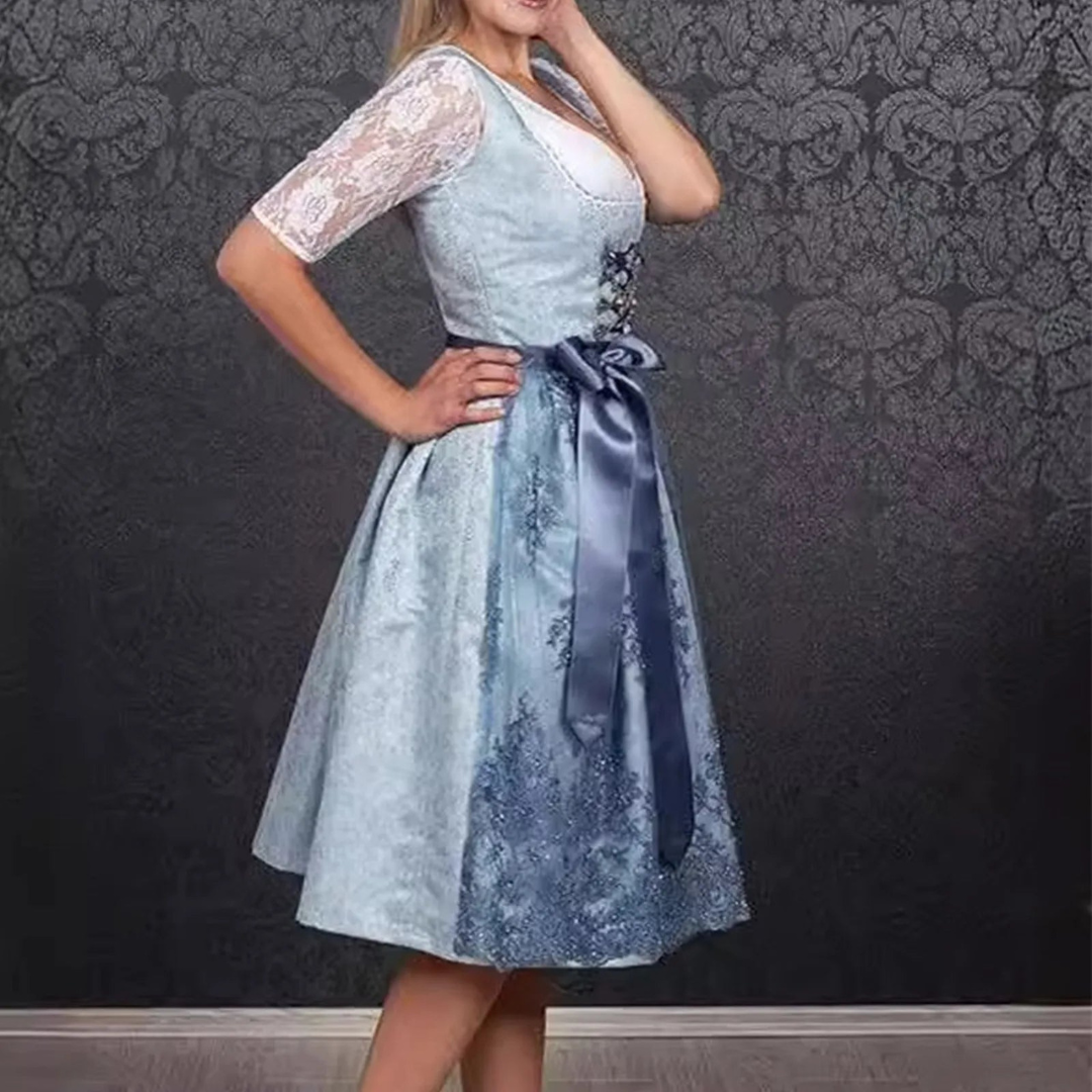 Damen Klassisches Oktoberfest Dirndl Kleid