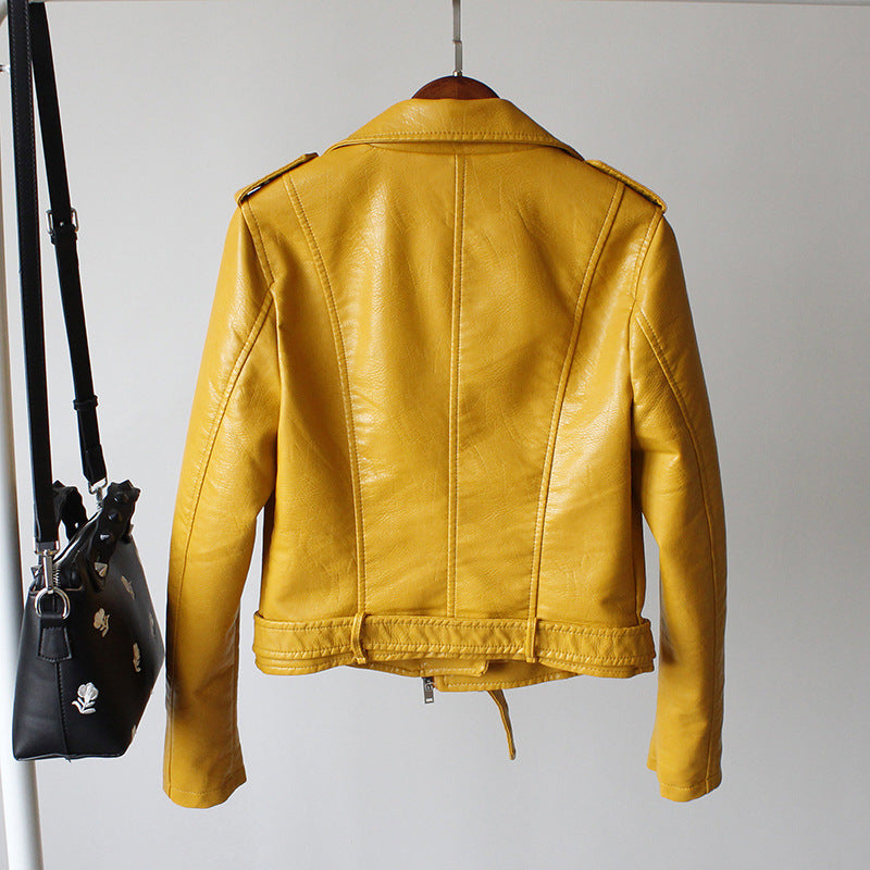 Stilvolle Casuales Lederjacke für Damen
