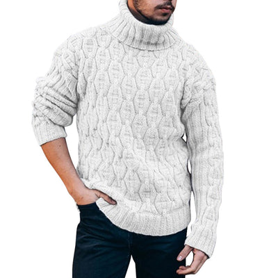 Klassischer Dicker Rollkragenpullover für Herren