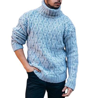 Klassischer Dicker Rollkragenpullover für Herren