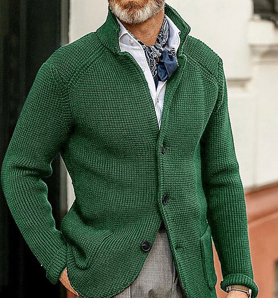 Retro-Patchwork-Blazer für Herren
