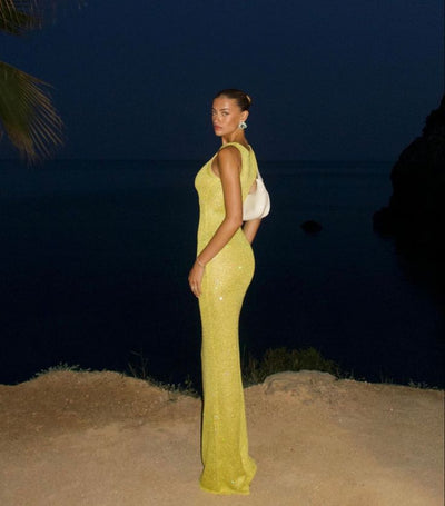 Elsie - Ärmelloses Maxikleid