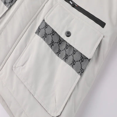 Wasserdichte Kunstfell-Kapuzen-Winterjacke für Herren