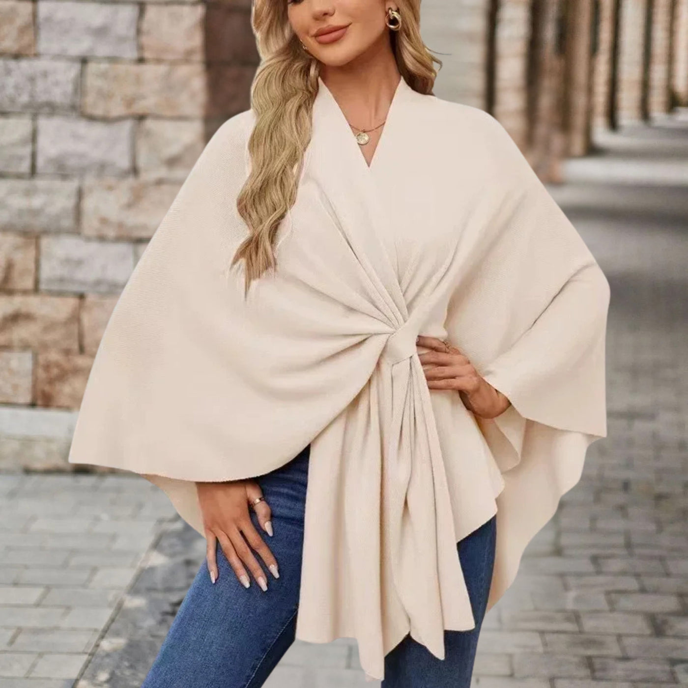 Sylora™ - Eleganter Warmer Poncho