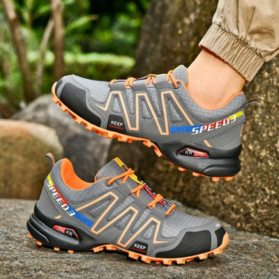 Speed V3 Wanderschuhe - Leichte Sommertrekkingschuhe mit Ortho Sohle für Herren