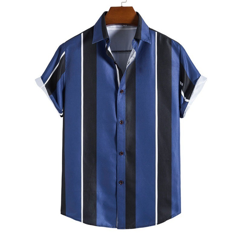 Stylisches Herren Retro Freizeithemd