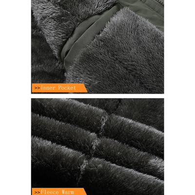 Wasserdichte Jacke mit Plüschpelz-Futter für Herren
