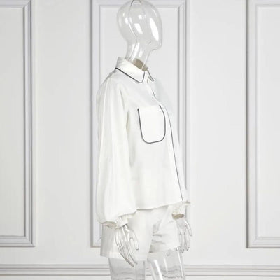 Elegantes Set mit Hemdbluse und Shorts