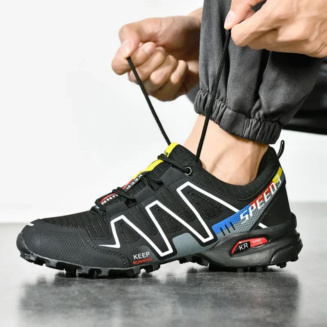 Speed V3 Wanderschuhe - Leichte Sommertrekkingschuhe mit Ortho Sohle für Herren