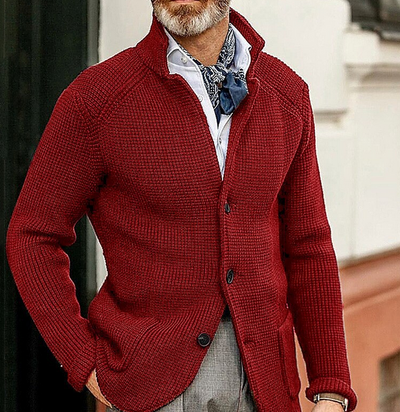 Retro-Patchwork-Blazer für Herren