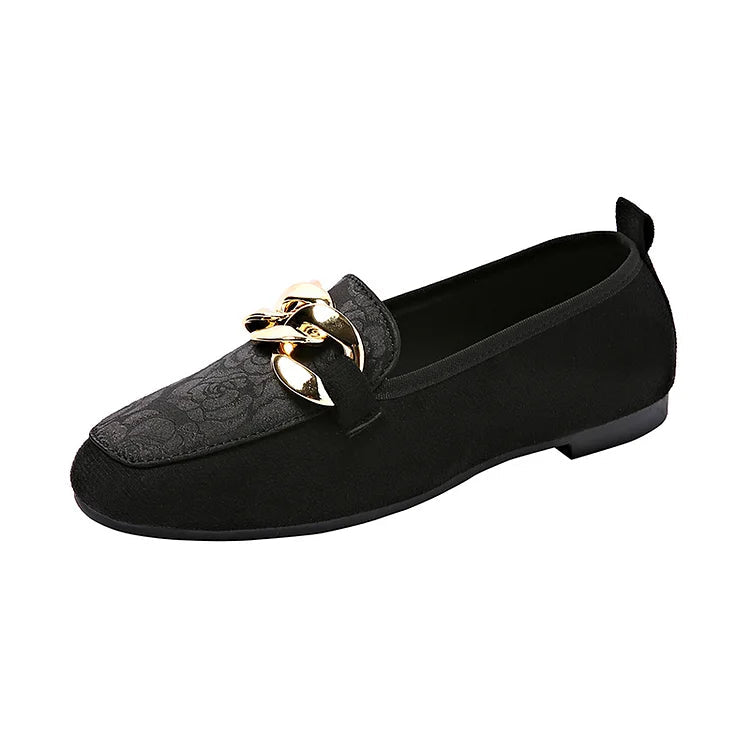Brzyna - Elegante Loafers mit dekorativem Kettendetail