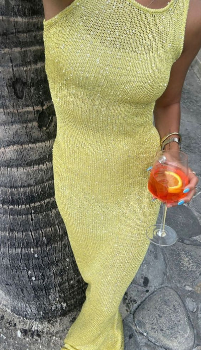 Elsie - Ärmelloses Maxikleid