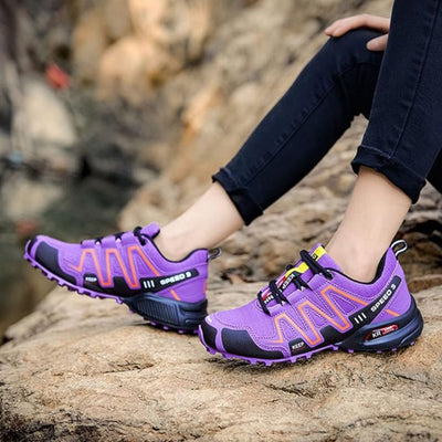 Speed V3 Sommer Wanderschuhe - Bequeme Trekkingschuhe mit Ortho Sohle für Damen
