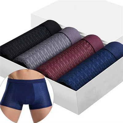 Sommerfrische Boxershorts für Herren - Atmungsaktive Kühlende Unterhosen (5er-Pack)