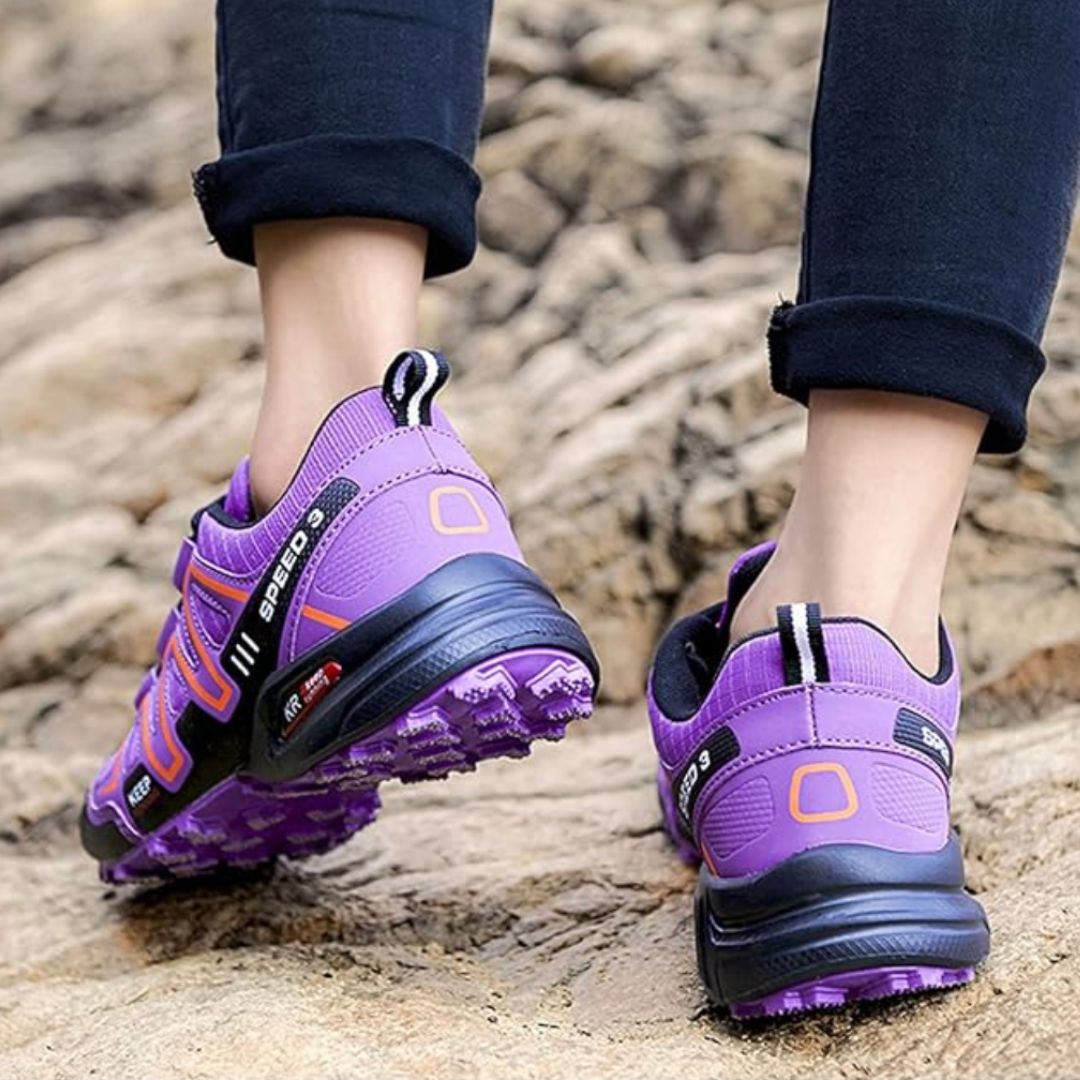 Speed V3 Sommer Wanderschuhe - Bequeme Trekkingschuhe mit Ortho Sohle für Damen