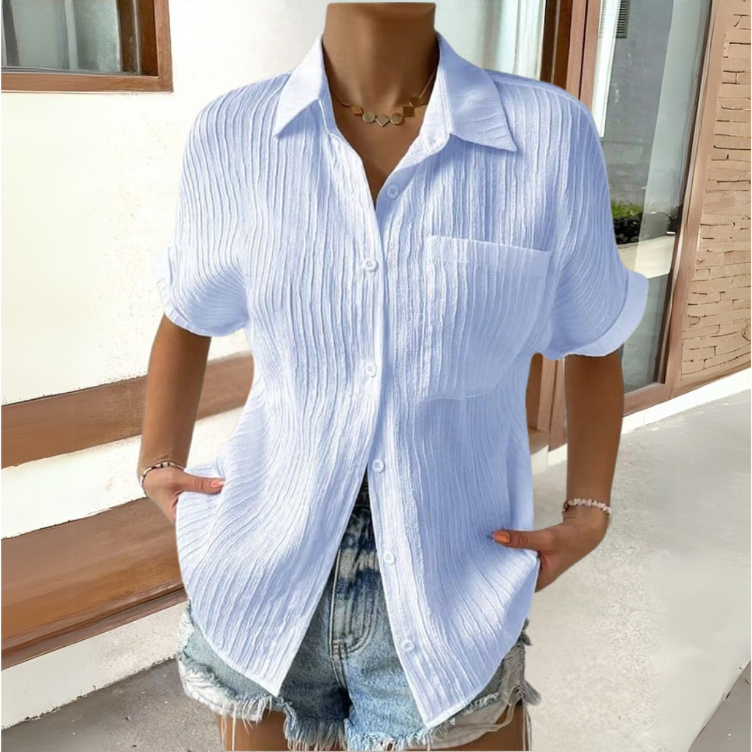 Anneke™ | Elegante Bluse mit Hemdkragen