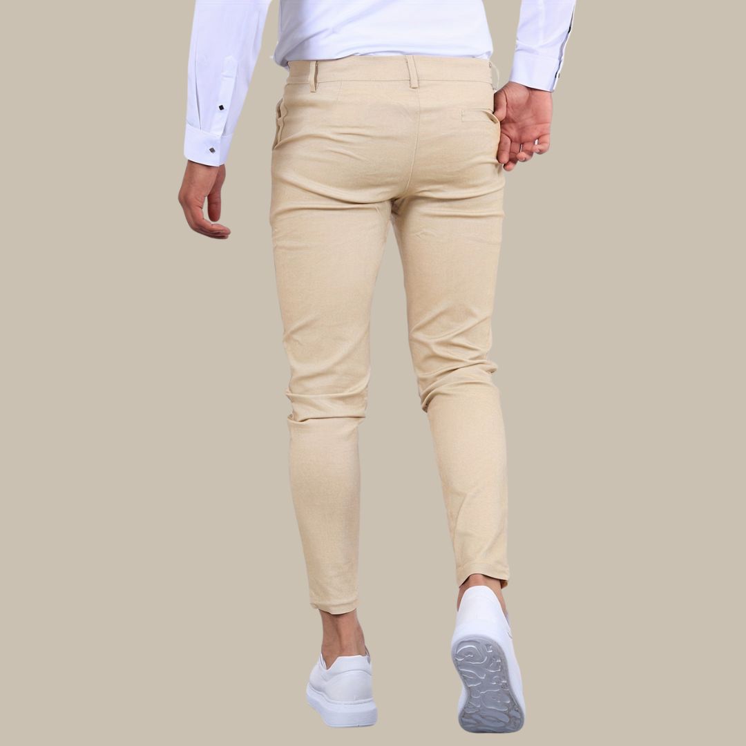 Chinohose für Herren - Slim Fit Stretch-Hose für den Sommerurlaub