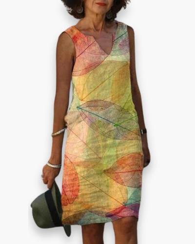 Damen Stilvolles Ärmelloses Kleid | Herbst