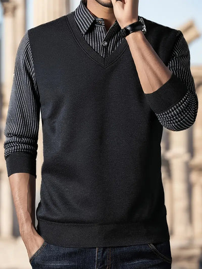 Leroy – Lässiger Langarm Strickpullover