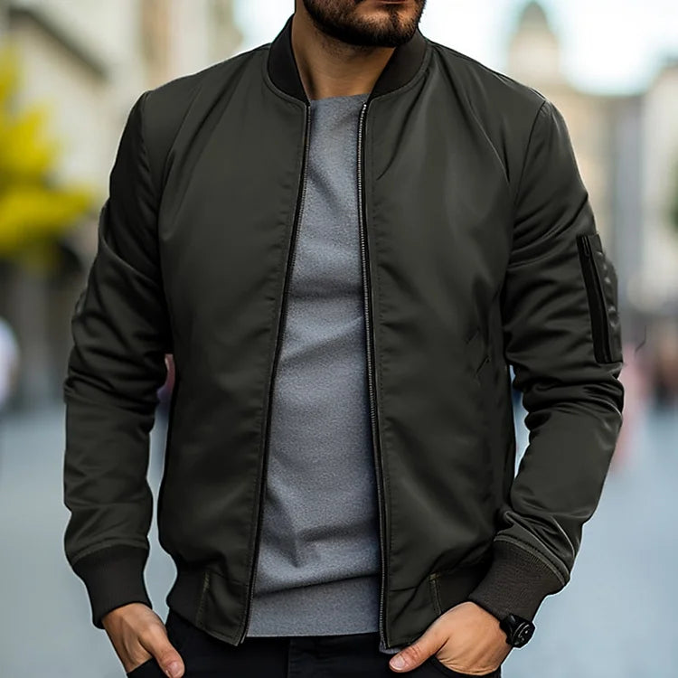 Schmal geschnittene Zip-Up Jacke für Männe