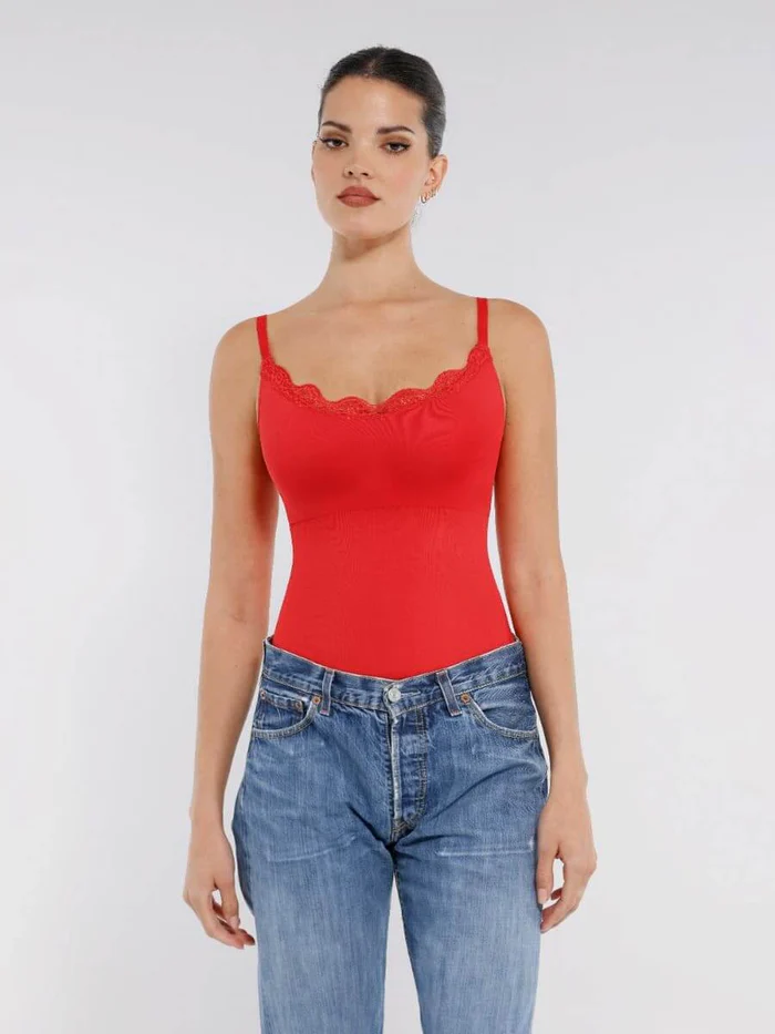 Konturierter Camisole-Body aus Spitze