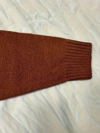 ELEGANTER BRAUNER KABELSTRICK-CARDIGAN | STILVOLL, KOMFORTABEL, VIELSEITIG